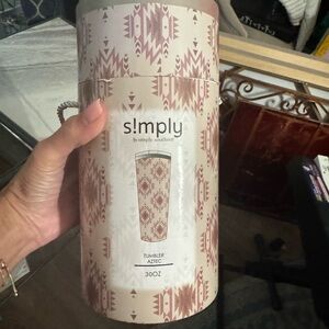 Simply Southern Aztec Tumbler - Pink and Cream